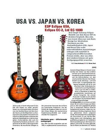 Gitarre & Bass ESP Eclipse USA, Eclipse EC-2, Ltd EC-1000, E-Gitarren Gitarre & Bass ESP Eclipse USA, Eclipse EC-2, Ltd EC-1000, E-Gitarren