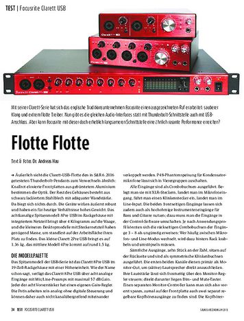 Sound & Recording Focusrite Clarett USB Sound & Recording Focusrite Clarett USB