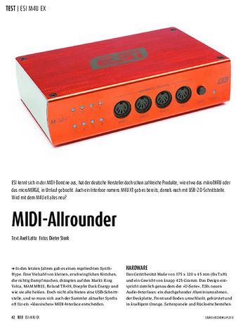 Sound & Recording ESI M4U eX Sound & Recording ESI M4U eX