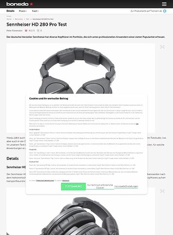 Bonedo.de Sennheiser HD 280 Pro Bonedo.de Sennheiser HD 280 Pro