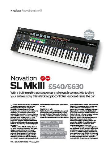 Computer Music Novation SL mkiii Computer Music Novation SL mkiii