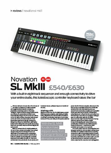 Computer Music Novation SL mkiii Computer Music Novation SL mkiii