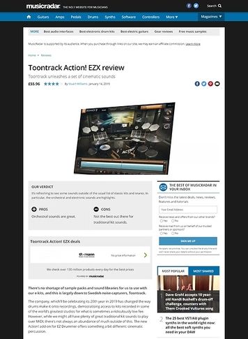 MusicRadar.com Toontrack Action! EZX MusicRadar.com Toontrack Action! EZX