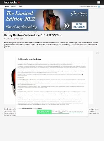 Bonedo.de Harley Benton Custom Line CLJ-45E VS Bonedo.de Harley Benton Custom Line CLJ-45E VS
