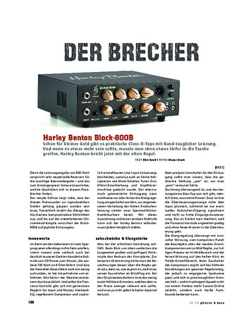 Gitarre & Bass Harley Benton Block-800B Gitarre & Bass Harley Benton Block-800B