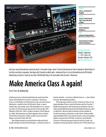 Sound & Recording Softube American Class A - Software-Channelstrip Sound & Recording Softube American Class A - Software-Channelstrip