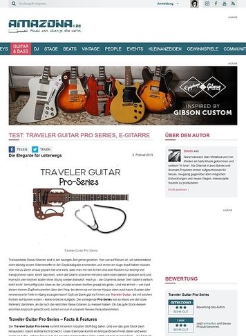 Amazona.de Traveler Guitar Pro Series Amazona.de Traveler Guitar Pro Series