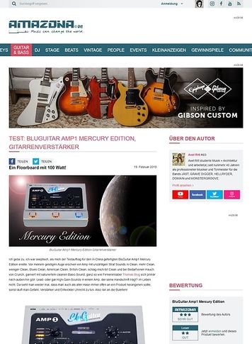Amazona.de BluGuitar Amp1 Mercury Edition Amazona.de BluGuitar Amp1 Mercury Edition