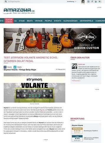 Amazona.de Strymon Volante Amazona.de Strymon Volante