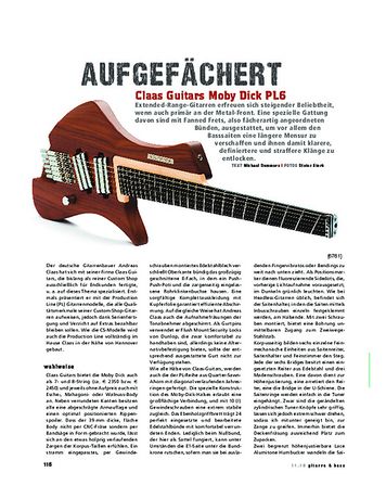 Gitarre & Bass Claas Guitars Moby Dick PL6 Gitarre & Bass Claas Guitars Moby Dick PL6