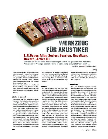 Gitarre & Bass L.R.Baggs Align Series: Session, Equalizer, Reverb, Active DI Gitarre & Bass L.R.Baggs Align Series: Session, Equalizer, Reverb, Active DI