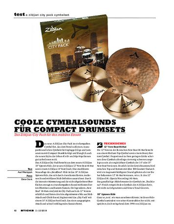 Sticks Zildjian City Pack Cymbalset Sticks Zildjian City Pack Cymbalset