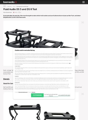 Bonedo.de Fluid Audio Desktop Stands DS 5 und DS 8 Bonedo.de Fluid Audio Desktop Stands DS 5 und DS 8