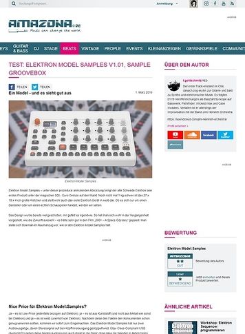 Amazona.de Elektron Model:Samples Amazona.de Elektron Model:Samples
