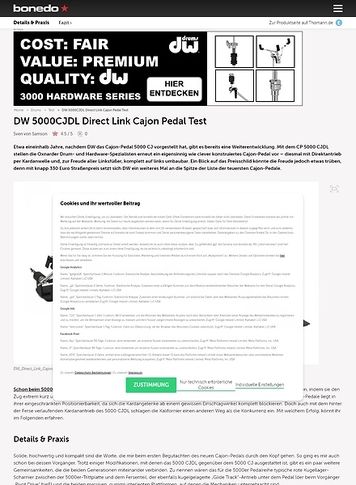 Bonedo.de DW 5000CJDL Direct Link Cajon Pedal Bonedo.de DW 5000CJDL Direct Link Cajon Pedal