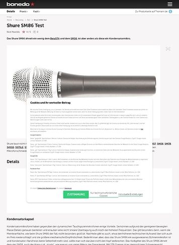 Bonedo.de Shure SM86 Bonedo.de Shure SM86