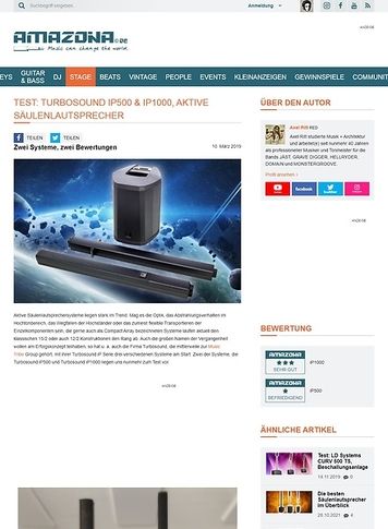 Amazona.de Turbosound iP500 & iP1000 Amazona.de Turbosound iP500 & iP1000