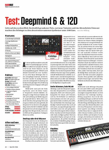 Beat Behringer Deepmind 6 & 12D Beat Behringer Deepmind 6 & 12D