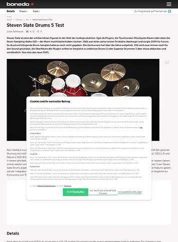 Bonedo.de Steven Slate Drums 5 Bonedo.de Steven Slate Drums 5