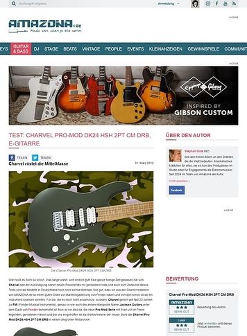 Amazona.de Charvel Pro-Mod DK24 HSH 2PT CM DRB Amazona.de Charvel Pro-Mod DK24 HSH 2PT CM DRB