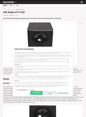 Bonedo.de Kali Audio LP-6 Bonedo.de Kali Audio LP-6