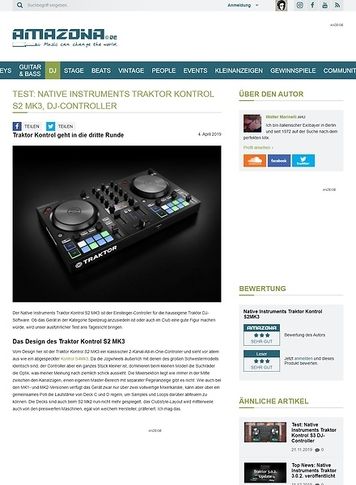 Amazona.de Native Instruments Traktor Kontrol S2 MK3 Amazona.de Native Instruments Traktor Kontrol S2 MK3
