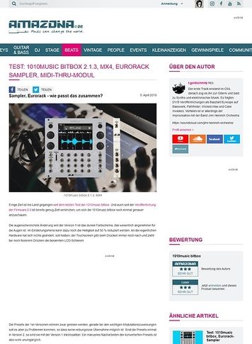 Amazona.de 1010music bitbox 2.1.3 und MX4 Amazona.de 1010music bitbox 2.1.3 und MX4