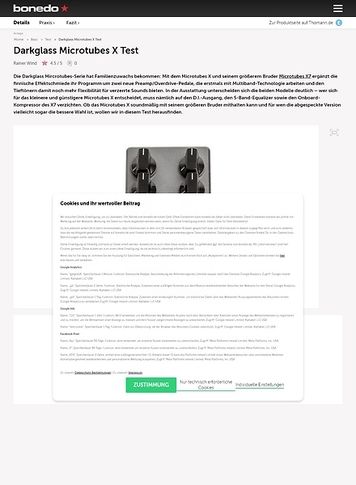 Bonedo.de Darkglass Microtubes X Bonedo.de Darkglass Microtubes X