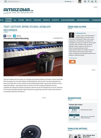 Amazona.de iZotope Spire Studio Amazona.de iZotope Spire Studio