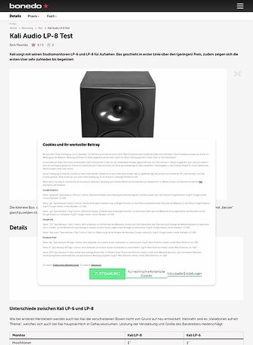 Bonedo.de Kali Audio LP-8 Bonedo.de Kali Audio LP-8