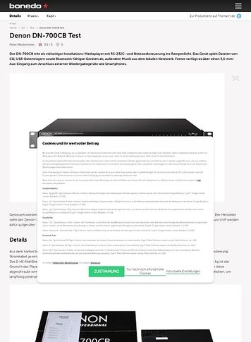Bonedo.de Denon DN-700CB Bonedo.de Denon DN-700CB
