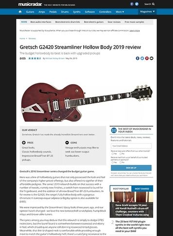 MusicRadar.com Gretsch G2420 Streamliner Hollow Body 2019 MusicRadar.com Gretsch G2420 Streamliner Hollow Body 2019