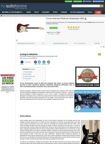 Audiofanzine.com Fender American Performer Stratocaster HSS Audiofanzine.com Fender American Performer Stratocaster HSS