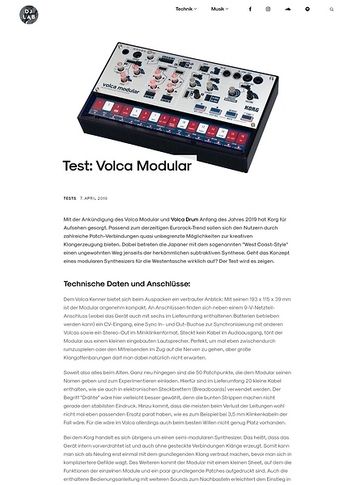 DJLAB Volca Modular DJLAB Volca Modular