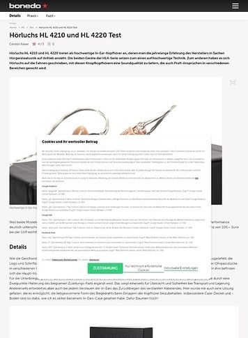 Bonedo.de Hörluchs HL 4210 und HL 4220 Bonedo.de Hörluchs HL 4210 und HL 4220