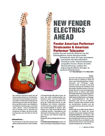 Gitarre & Bass Fender American Performer Stratocaster & American Performer Telecaster Gitarre & Bass Fender American Performer Stratocaster & American Performer Telecaster