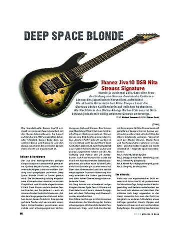 Gitarre & Bass Ibanez Jiva10 DSB Nita Strauss Signature Gitarre & Bass Ibanez Jiva10 DSB Nita Strauss Signature