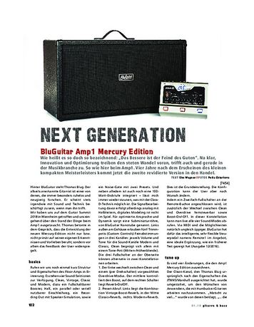 Gitarre & Bass BluGuitar Amp1 Mercury Edition Gitarre & Bass BluGuitar Amp1 Mercury Edition