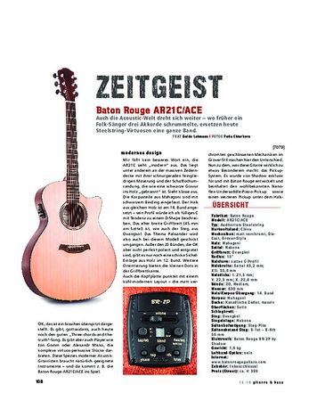 Gitarre & Bass Baton Rouge AR21C/ACE Gitarre & Bass Baton Rouge AR21C/ACE