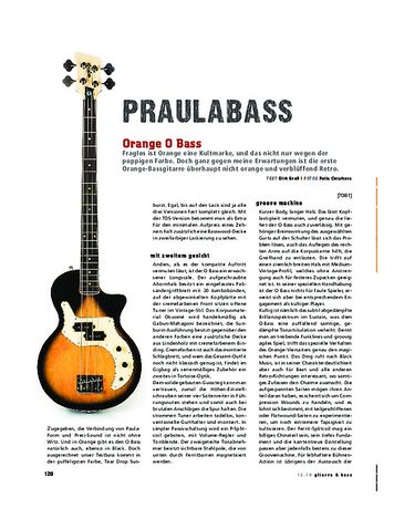 Gitarre & Bass Orange O Bass Gitarre & Bass Orange O Bass