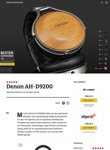 Kopfhoerer.de Denon AH-D9200 Kopfhoerer.de Denon AH-D9200