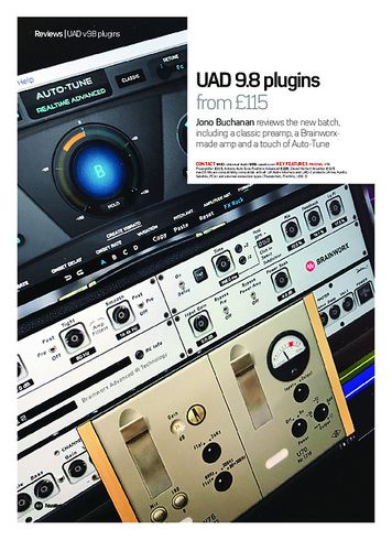 Future Music UAD 9.8 plugins Future Music UAD 9.8 plugins