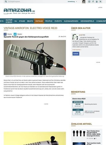 Amazona.de Electro-Voice RE20 Amazona.de Electro-Voice RE20
