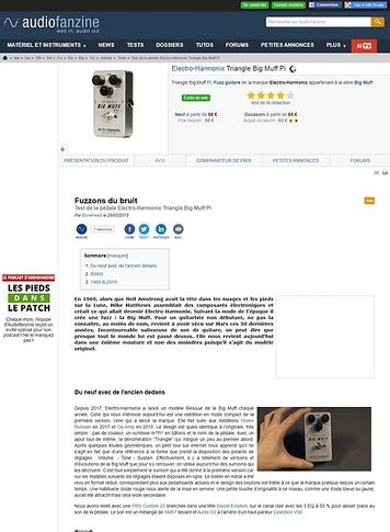 Audiofanzine.com Electro-Harmonix Triangle Big Muff Pi Audiofanzine.com Electro-Harmonix Triangle Big Muff Pi