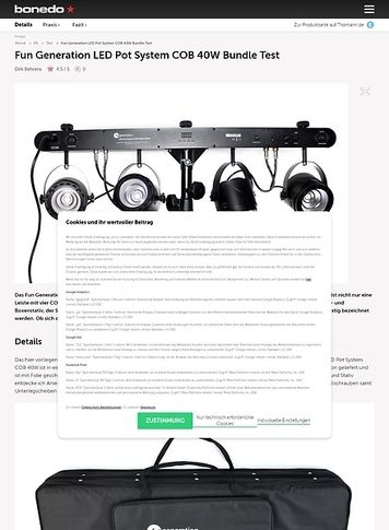 Bonedo.de Fun Generation LED Pot System COB 40W Bundle Bonedo.de Fun Generation LED Pot System COB 40W Bundle