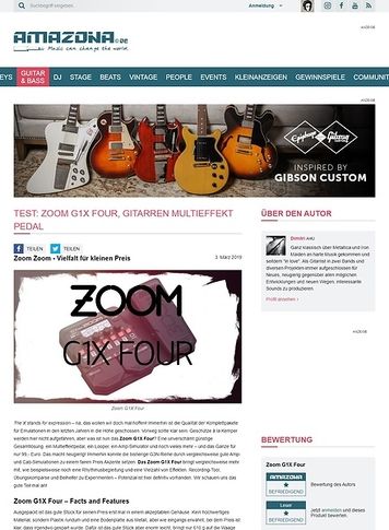 Amazona.de Zoom G1X FOUR Amazona.de Zoom G1X FOUR