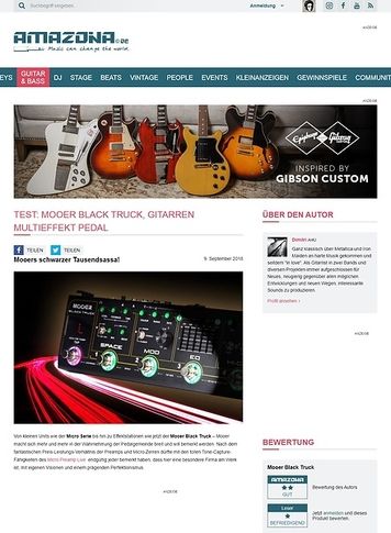 Amazona.de Mooer Black Truck Amazona.de Mooer Black Truck