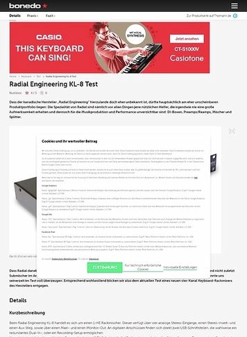 Bonedo.de Radial Engineering KL-8 Bonedo.de Radial Engineering KL-8