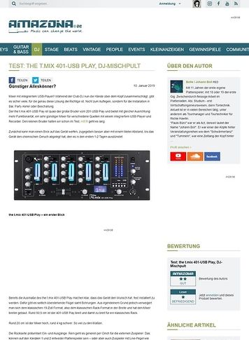 Amazona.de the t.mix 401-USB Play Amazona.de the t.mix 401-USB Play