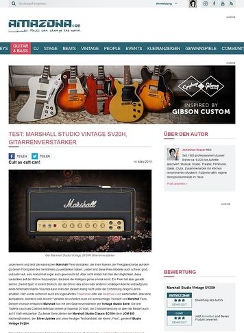 Amazona.de Marshall Studio Vintage SV20H Amazona.de Marshall Studio Vintage SV20H
